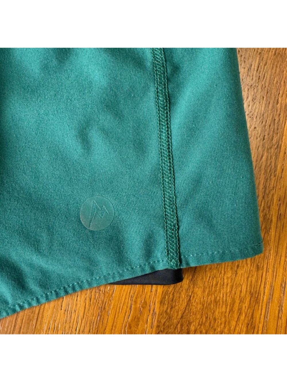 MARMOT Pulse Running Shorts Womens XS Green Double Layer Lined Activewear Hiking - Picture 4 of 9